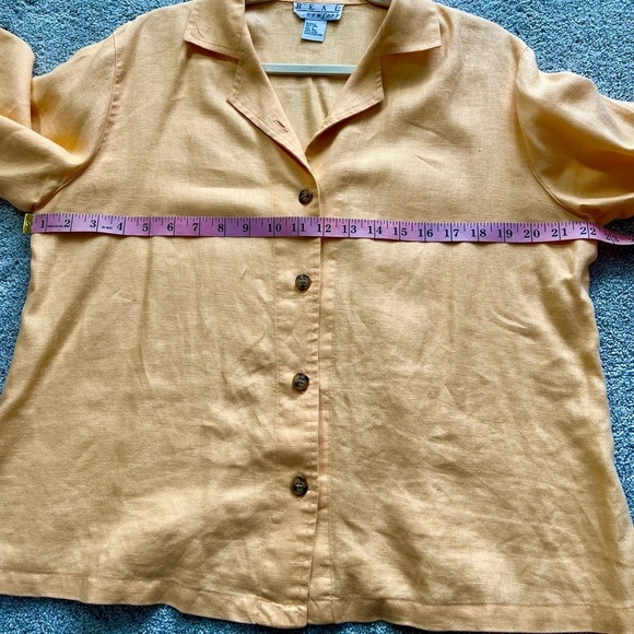 100% linen women’s button down blazer & cropped pants sizes M & L EUC - Picture 4 of 8